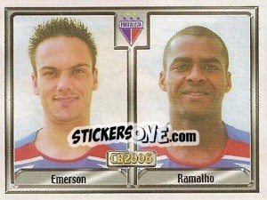 Sticker Emerson F. de B. F. Cavalho / Edson Ramalho dos Santos - Campeonato Brasileiro 2006 n. 135 - Panini