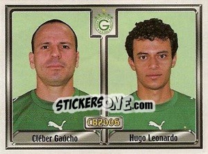 Cromo Cléber N. De A. Raphaelli / Hugo L. Garcia Martins - Campeonato Brasileiro 2006 - Panini
