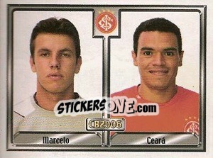 Cromo Marcelo Boeck / Marcos Ceara - Campeonato Brasileiro 2006 - Panini