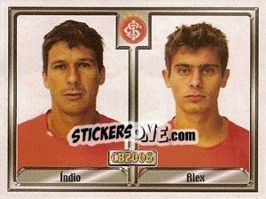 Sticker Marcos Antonio de Lima / Alex Raphael Meschini - Campeonato Brasileiro 2006 n. 186 - Panini