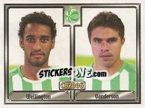 Sticker Wellington K. Oliveira / Carlos Vanderson A. Silva - Campeonato Brasileiro 2006 n. 203 - Panini