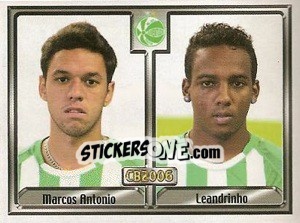 Sticker Marcos A. Miranda Filho / Leandro da Silva Batista - Campeonato Brasileiro 2006 n. 204 - Panini