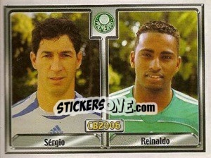 Sticker Sérgio Luis Araújo / Reinaldo J. Zacharias Silva - Campeonato Brasileiro 2006 - Panini
