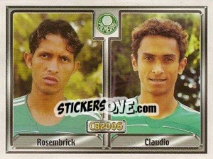 Sticker Rosembrick J. B. de Lira / José Cláudio C. da Silva - Campeonato Brasileiro 2006 n. 220 - Panini