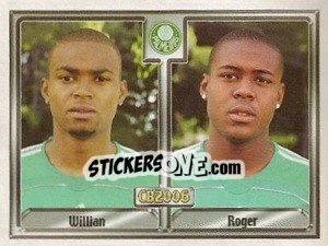 Sticker William Fernando Da Silva / Roger Rodrigues Da Silva - Campeonato Brasileiro 2006 n. 221 - Panini