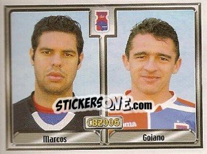 Sticker Marcos Leandro Pereira / Emerson Bueno do Santos - Campeonato Brasileiro 2006 n. 236 - Panini