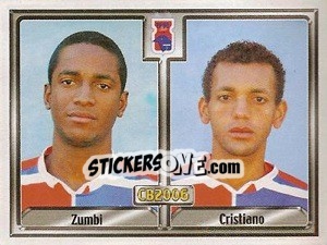 Sticker Carlos Eduardo da Silva / Cristiano dos Santos Neves - Campeonato Brasileiro 2006 n. 238 - Panini