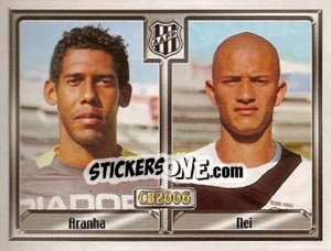 Sticker Márcio Lúcio D. Costa / Claudinei C. F. Silva - Campeonato Brasileiro 2006 n. 253 - Panini