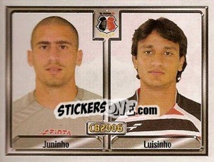 Sticker Tadeu De Jesus N. Junior / Luiz Antonio De Oliveira - Campeonato Brasileiro 2006 n. 270 - Panini