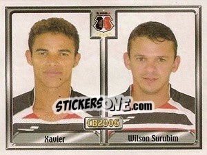 Sticker José Xavier Costa / Edwilsom de L. Florêncio - Campeonato Brasileiro 2006 n. 271 - Panini