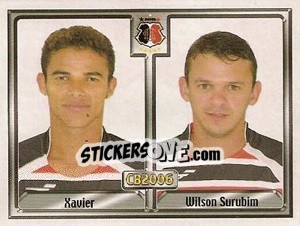 Sticker José Xavier Costa / Edwilsom de L. Florêncio - Campeonato Brasileiro 2006 - Panini