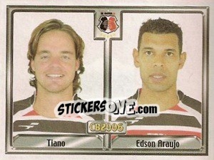 Figurina Cristiano Santos Gomes / Edson Araújo da Silva - Campeonato Brasileiro 2006 - Panini