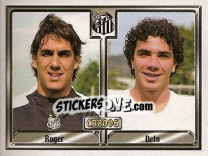 Cromo Roger José N. da Silva / Darcy Dolce Neto - Campeonato Brasileiro 2006 - Panini