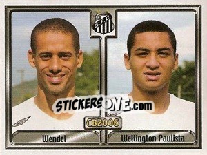 Figurina Wendel G. M. Silva / Wellington P. do Nascimento - Campeonato Brasileiro 2006 - Panini