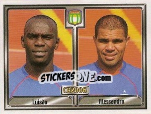 Sticker Osvaldo Luis Pereira / Alessandro da C. Pinto - Campeonato Brasileiro 2006 n. 305 - Panini