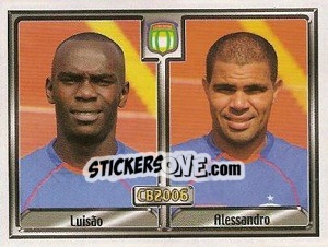 Sticker Osvaldo Luis Pereira / Alessandro da C. Pinto - Campeonato Brasileiro 2006 - Panini