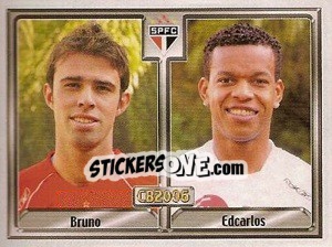 Sticker Bruno L. das Neves / Edcarlos C. Santos - Campeonato Brasileiro 2006 - Panini