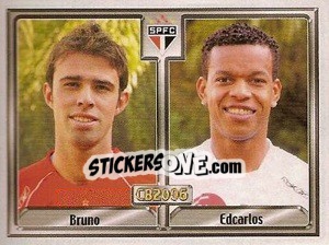 Figurina Bruno L. das Neves / Edcarlos C. Santos - Campeonato Brasileiro 2006 - Panini