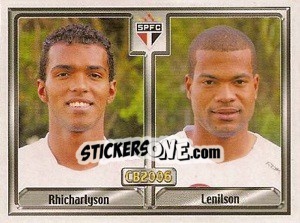 Cromo Richarlyson B. Felisbino / Lenilson Batista de Jesus - Campeonato Brasileiro 2006 - Panini