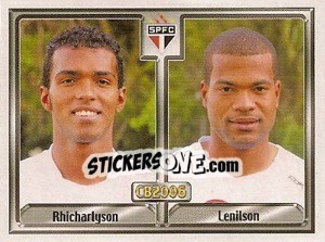 Sticker Richarlyson B. Felisbino / Lenilson Batista de Jesus - Campeonato Brasileiro 2006 n. 322 - Panini
