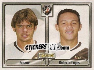Sticker Ernane Ferreira Campos / Roberto L. Nascimento - Campeonato Brasileiro 2006 n. 339 - Panini
