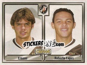 Cromo Ernane Ferreira Campos / Roberto L. Nascimento - Campeonato Brasileiro 2006 - Panini