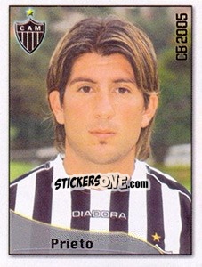 Sticker Livio Armando Prieto - Campeonato Brasileiro 2005 n. 9 - Panini
