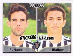 Sticker Adriano D. M. da Silva / Walker Américo Fronio - Campeonato Brasileiro 2005 n. 16 - Panini