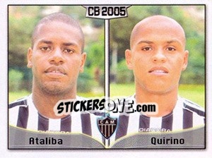 Sticker Carlos Eduardo Soares / Tiago Quirino da Silva - Campeonato Brasileiro 2005 n. 17 - Panini