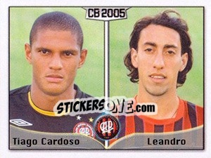 Sticker Tiago C. dos Santos / Leandro M. P. de Almeida - Campeonato Brasileiro 2005 n. 32 - Panini