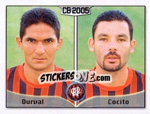 Sticker Severino R. D. da Silva / Thiago M. S. Cocito - Campeonato Brasileiro 2005 n. 33 - Panini