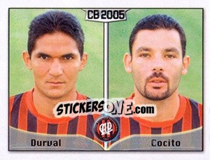 Cromo Severino R. D. da Silva / Thiago M. S. Cocito - Campeonato Brasileiro 2005 - Panini