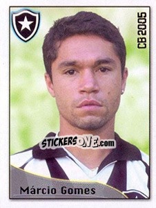 Cromo Márcio Vinícius A. Gomes - Campeonato Brasileiro 2005 n. 37 - Panini