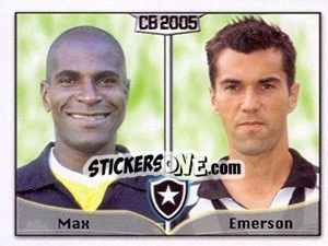 Sticker Maxlei Dos S. Luzia / Emerson C. Da Silva - Campeonato Brasileiro 2005 - Panini