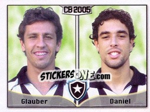 Sticker Glauber R. da Silva / Daniel Lins Cortes - Campeonato Brasileiro 2005 - Panini