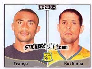 Sticker Moiseis de F. Lima / Joseli P. da Silva - Campeonato Brasileiro 2005 n. 66 - Panini