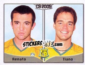 Sticker Renato N. Benati / Cristiano S. Gomes - Campeonato Brasileiro 2005 n. 67 - Panini