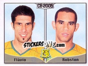 Sticker Flávio C. Oliveira / Carlos R. L. Júnior - Campeonato Brasileiro 2005 - Panini