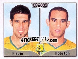 Sticker Flávio C. Oliveira / Carlos R. L. Júnior - Campeonato Brasileiro 2005 n. 68 - Panini