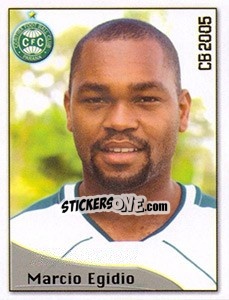 Cromo Márcio Marcolino Egídio - Campeonato Brasileiro 2005 - Panini