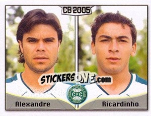 Sticker Alexandre Luz / Ricardo F. da Silva - Campeonato Brasileiro 2005 n. 100 - Panini