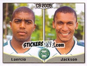 Sticker Laércio Ramos Júnior / Jackson C. da Silva - Campeonato Brasileiro 2005 n. 102 - Panini