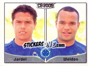 Sticker Jardel P. de Sousa / Weldon S. de Andrade - Campeonato Brasileiro 2005 n. 117 - Panini