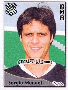 Cromo Sérgio Manoel Júnior - Campeonato Brasileiro 2005 n. 133 - Panini