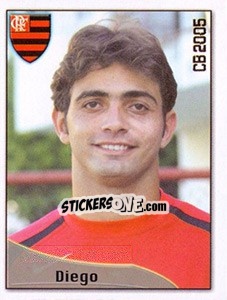 Cromo Diego S. da Costa Menezes - Campeonato Brasileiro 2005 n. 138 - Panini