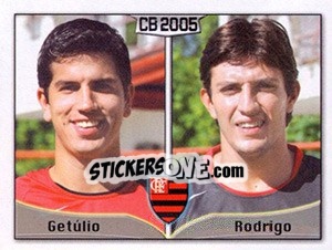 Figurina Getúlio V. F. O. Junior / Rodrigo A. M. Pereira - Campeonato Brasileiro 2005 - Panini