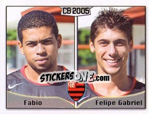 Sticker José Fabio da Silva / Fellype G. de M. de Silva - Campeonato Brasileiro 2005 - Panini