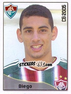 Sticker Diego de Souza Andrade - Campeonato Brasileiro 2005 n. 162 - Panini
