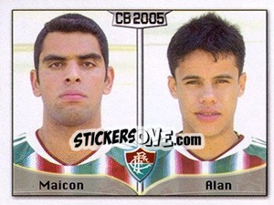 Cromo Maicon T. P. de Souza / Alan A. do Nascimento - Campeonato Brasileiro 2005 - Panini