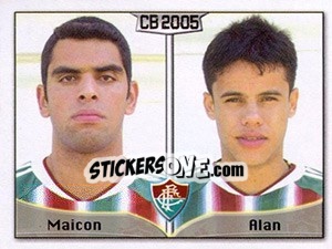 Sticker Maicon T. P. de Souza / Alan A. do Nascimento - Campeonato Brasileiro 2005 n. 169 - Panini